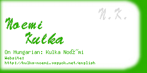 noemi kulka business card